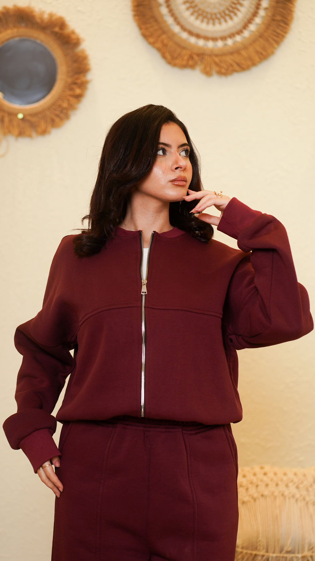 The Brand Burgundy Set