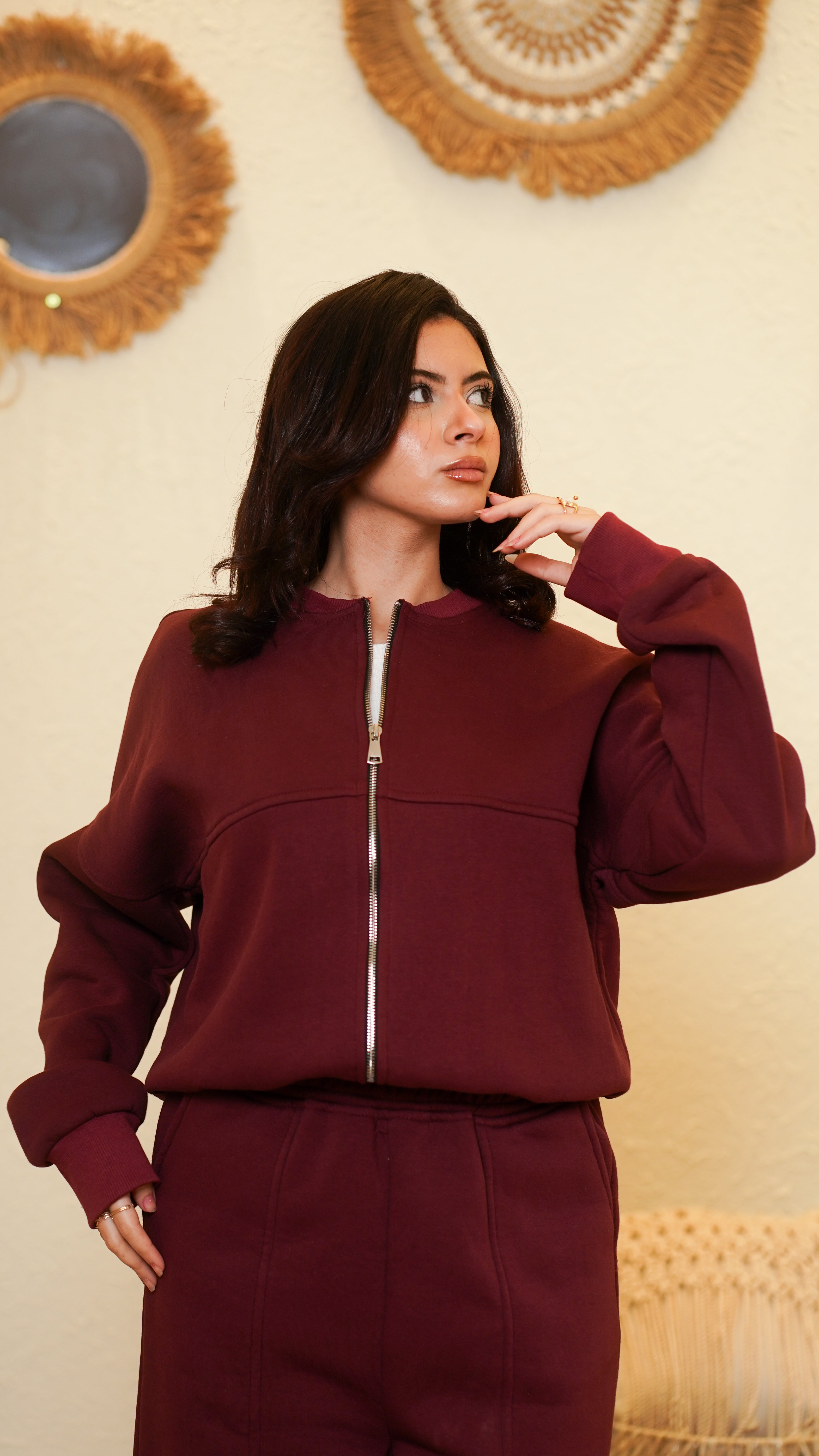 The Brand Burgundy Set